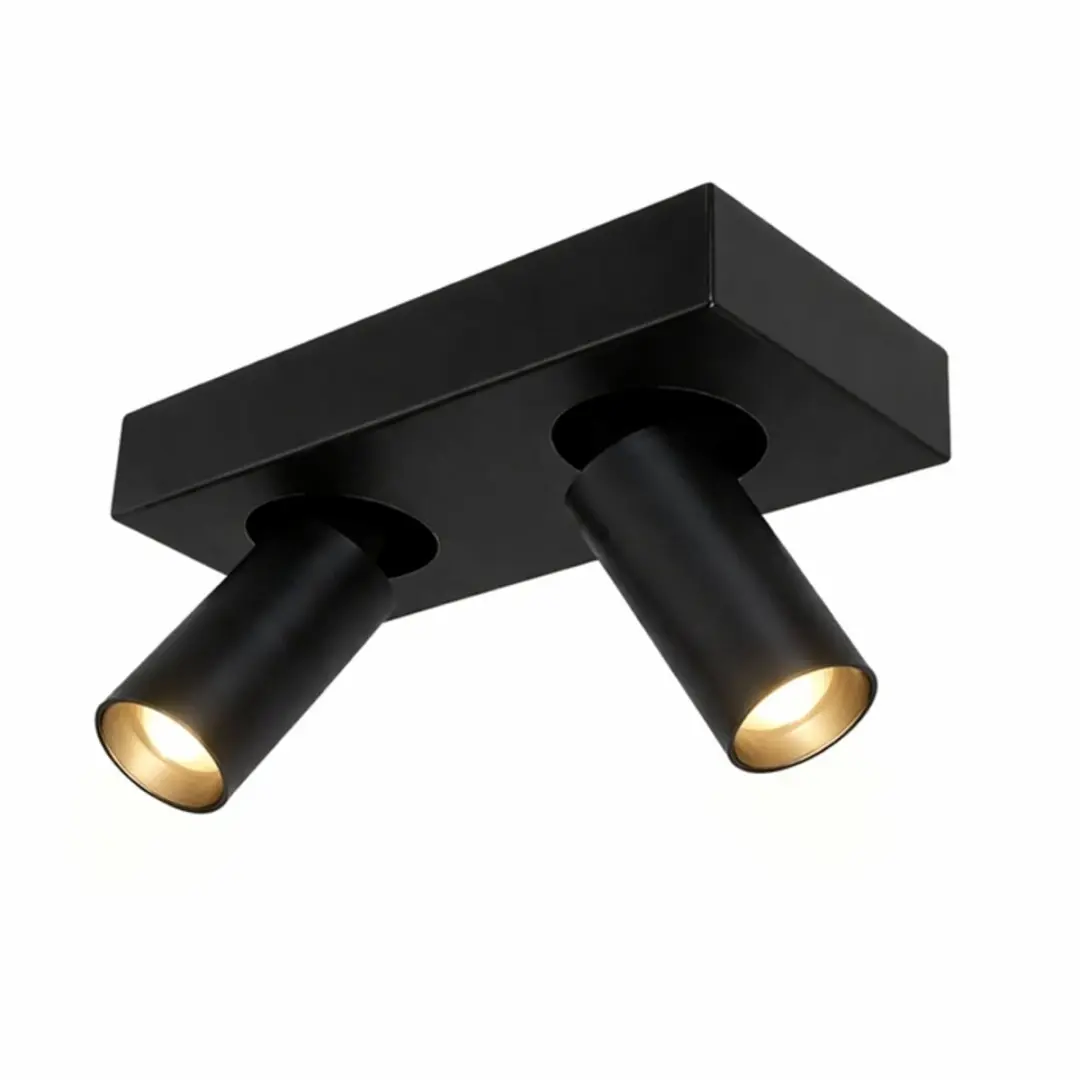 Highlight Spot Eliano 2 Lichts L 24cm - Zwart