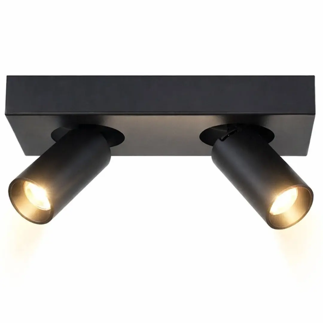 Highlight Spot Eliano 2 Lichts L 24cm - Zwart