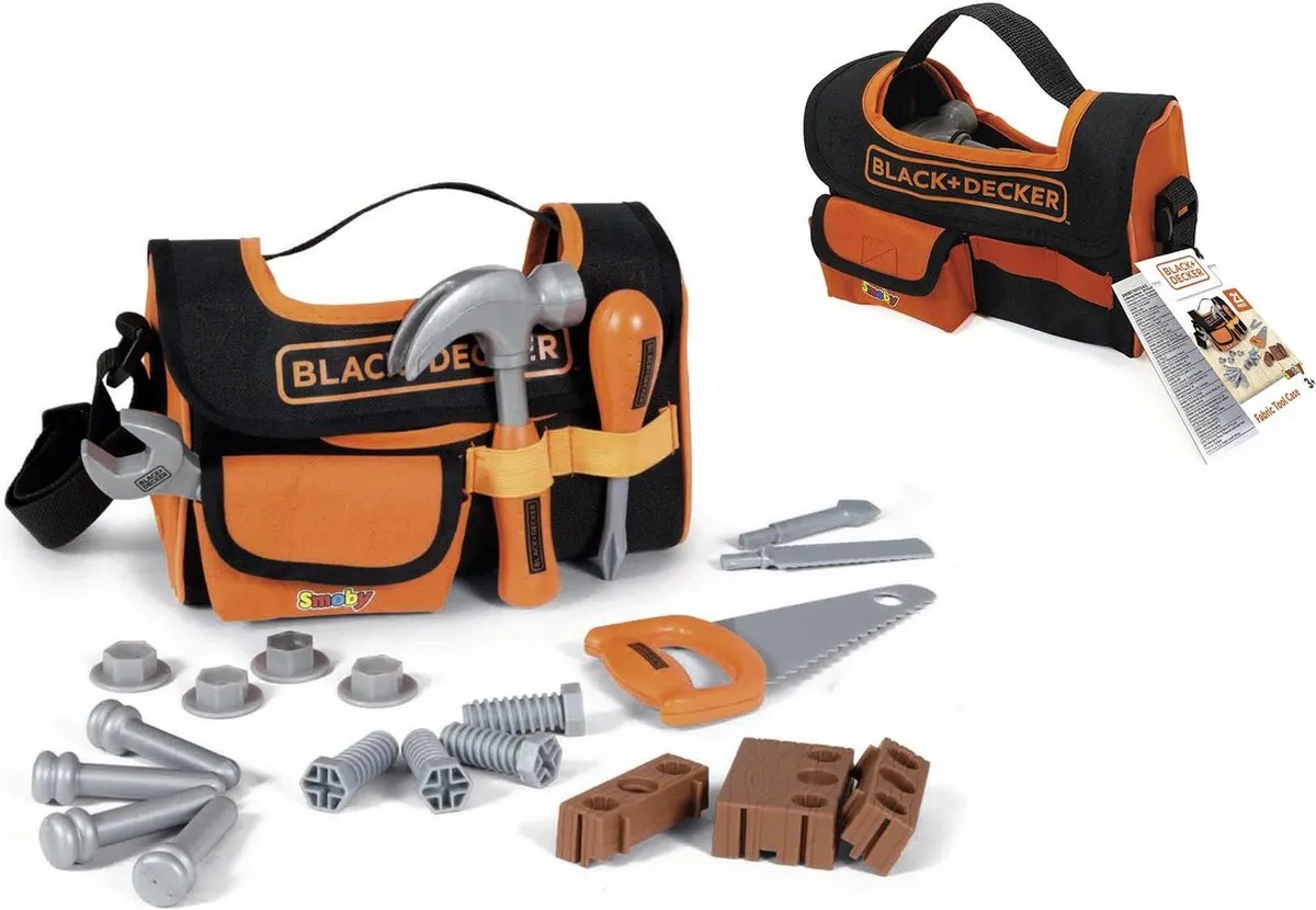 Smoby Black & Dekker Toolbox - Zwart