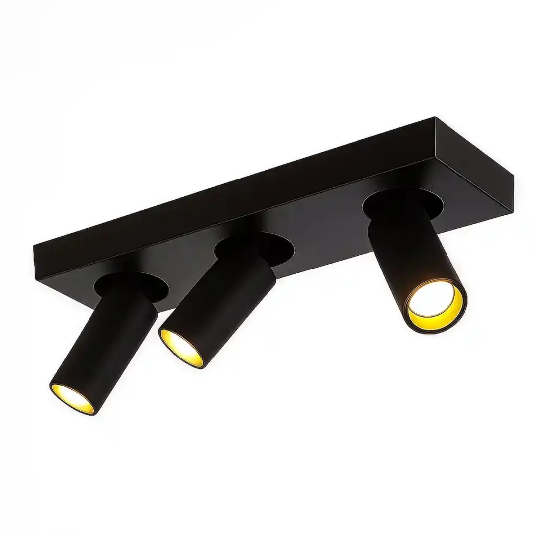 Highlight Spot Eliano 3 Lichts L 36cm - Zwart