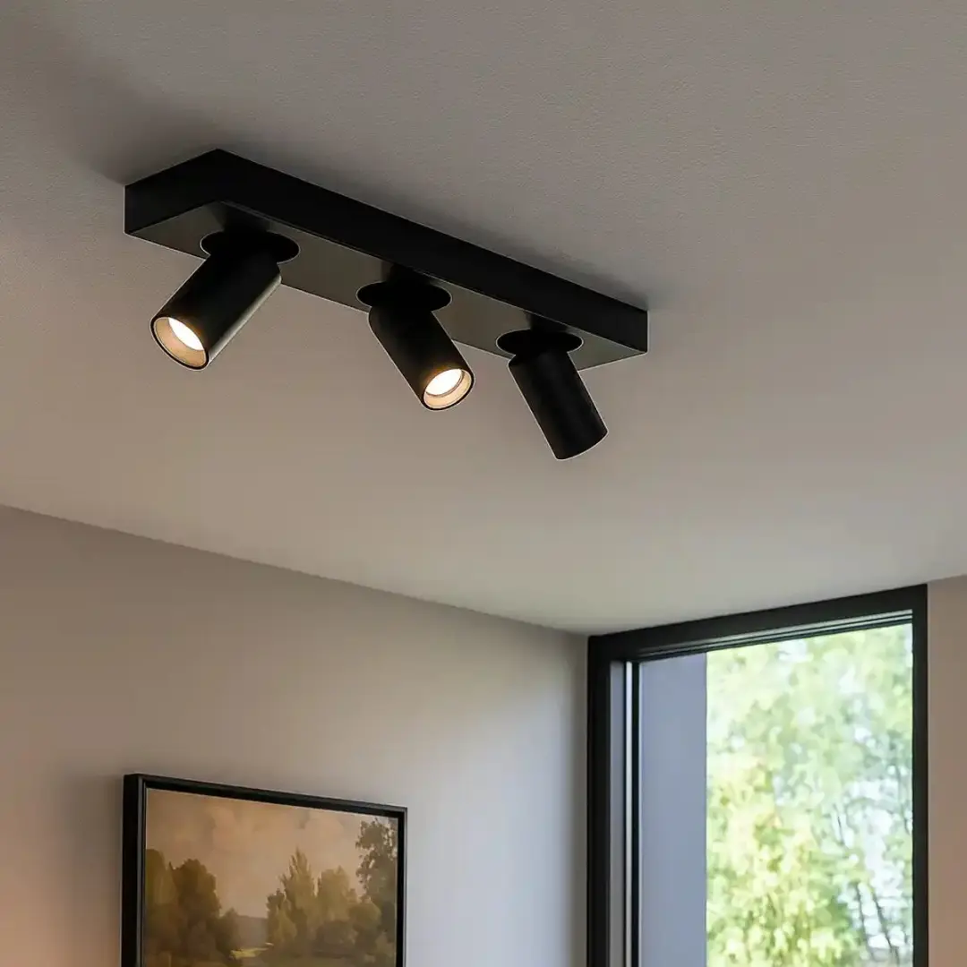 Highlight Spot Eliano 3 Lichts L 36cm - Zwart