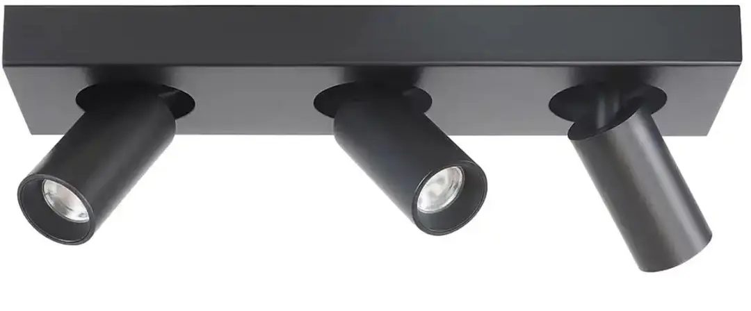 Highlight Spot Eliano 3 Lichts L 36cm - Zwart