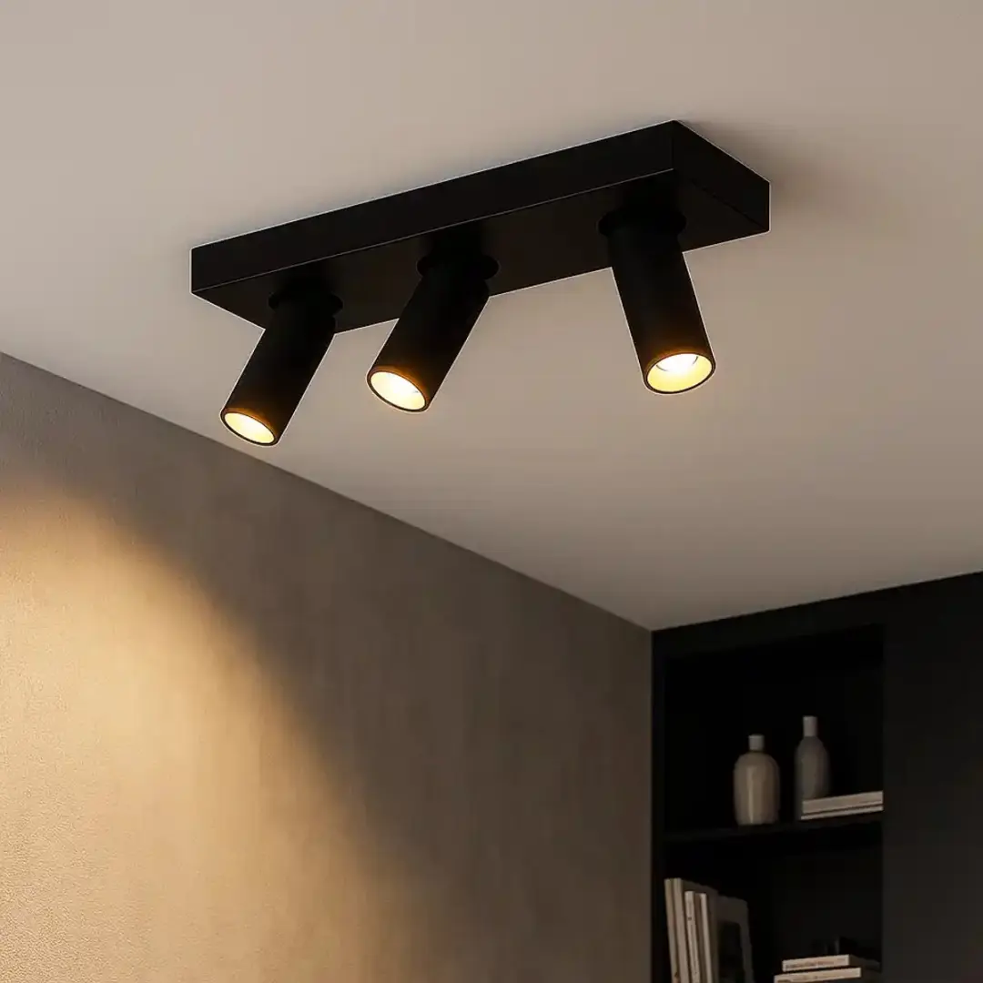 Highlight Spot Eliano 3 Lichts L 36cm - Zwart