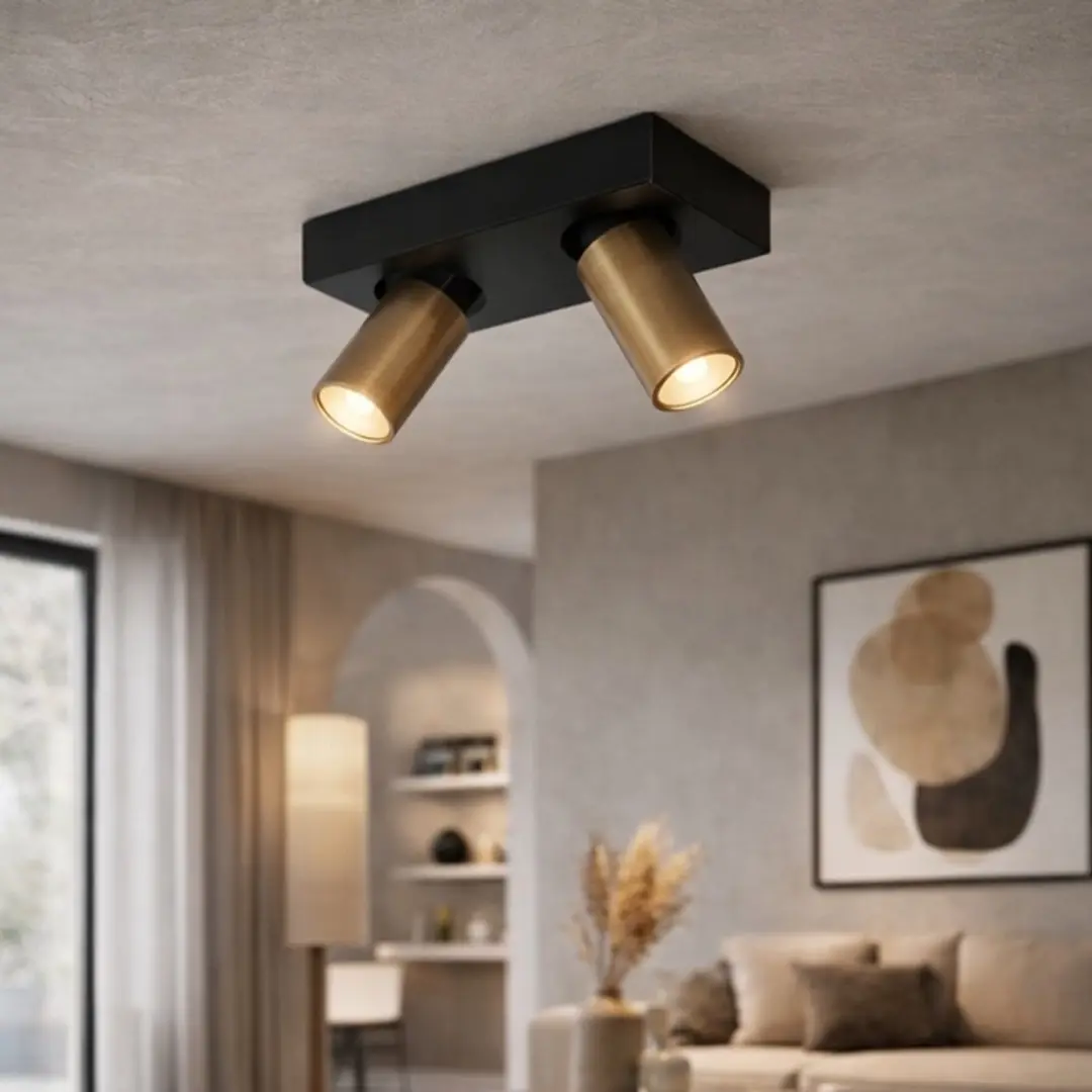 Highlight Spot Eliano 2 Lichtsarmatuur 24cm - Brons/Zwart