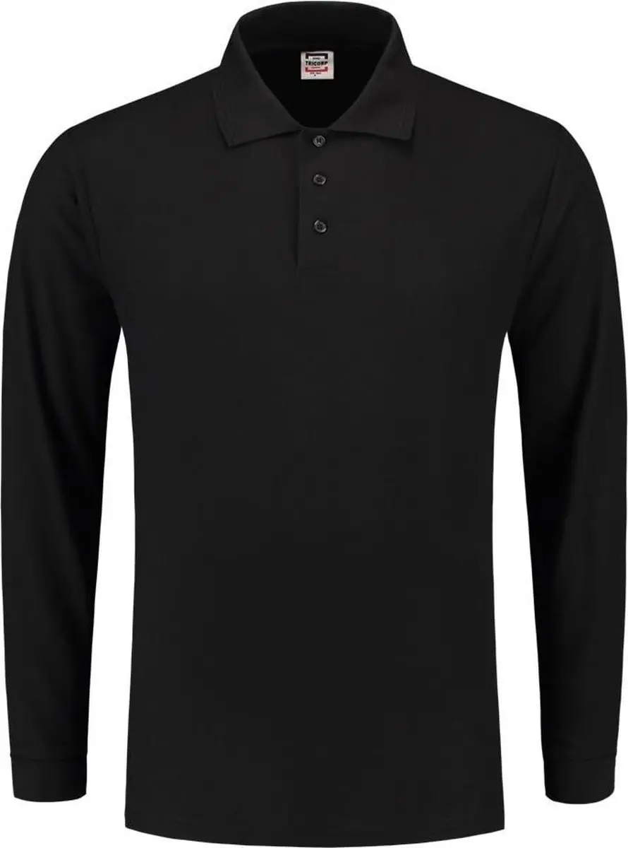 Tricorp Poloshirt Lange Mouw XXL - Zwart - afbeelding 6 van 6