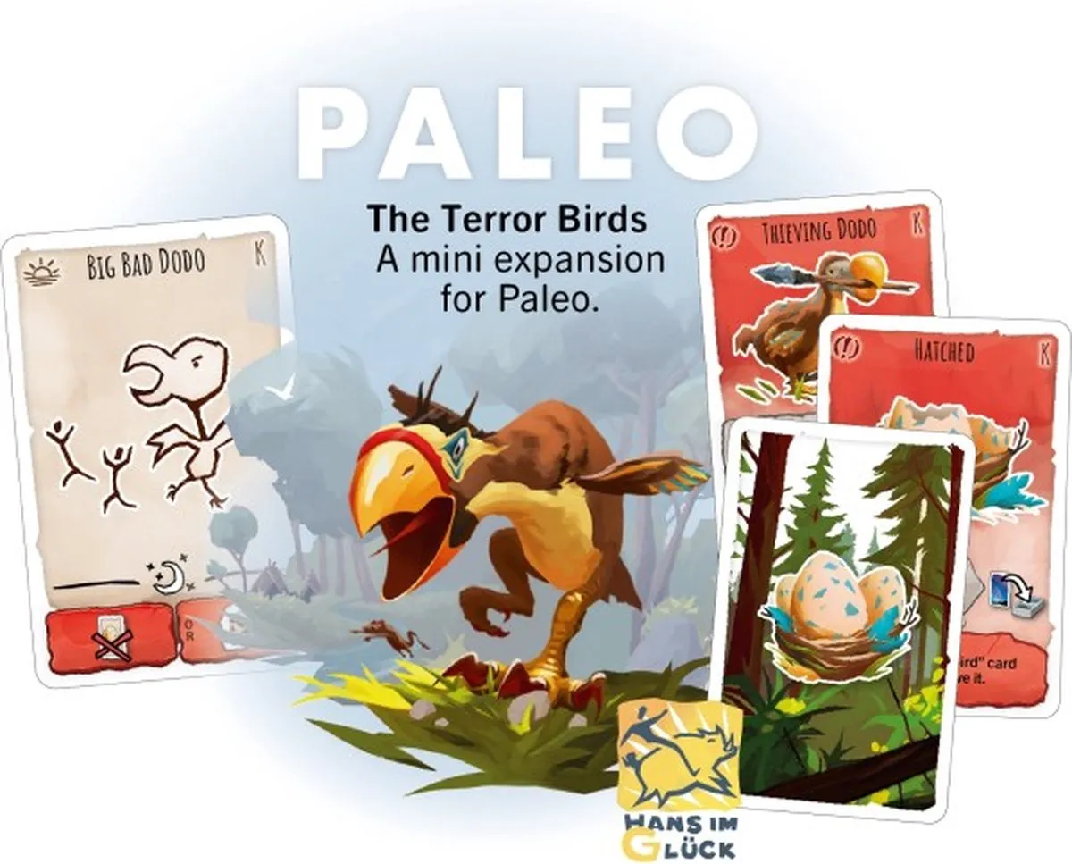 999 Games Paleo Mini Uitbreiding Terreurvogels
