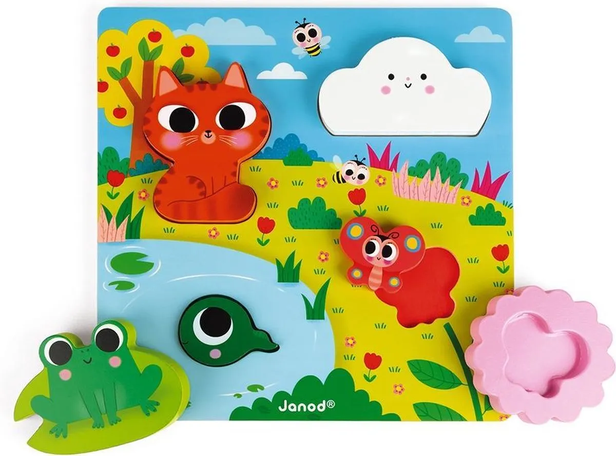 Janod Chunky Puzzel Natuur Verstoppertje