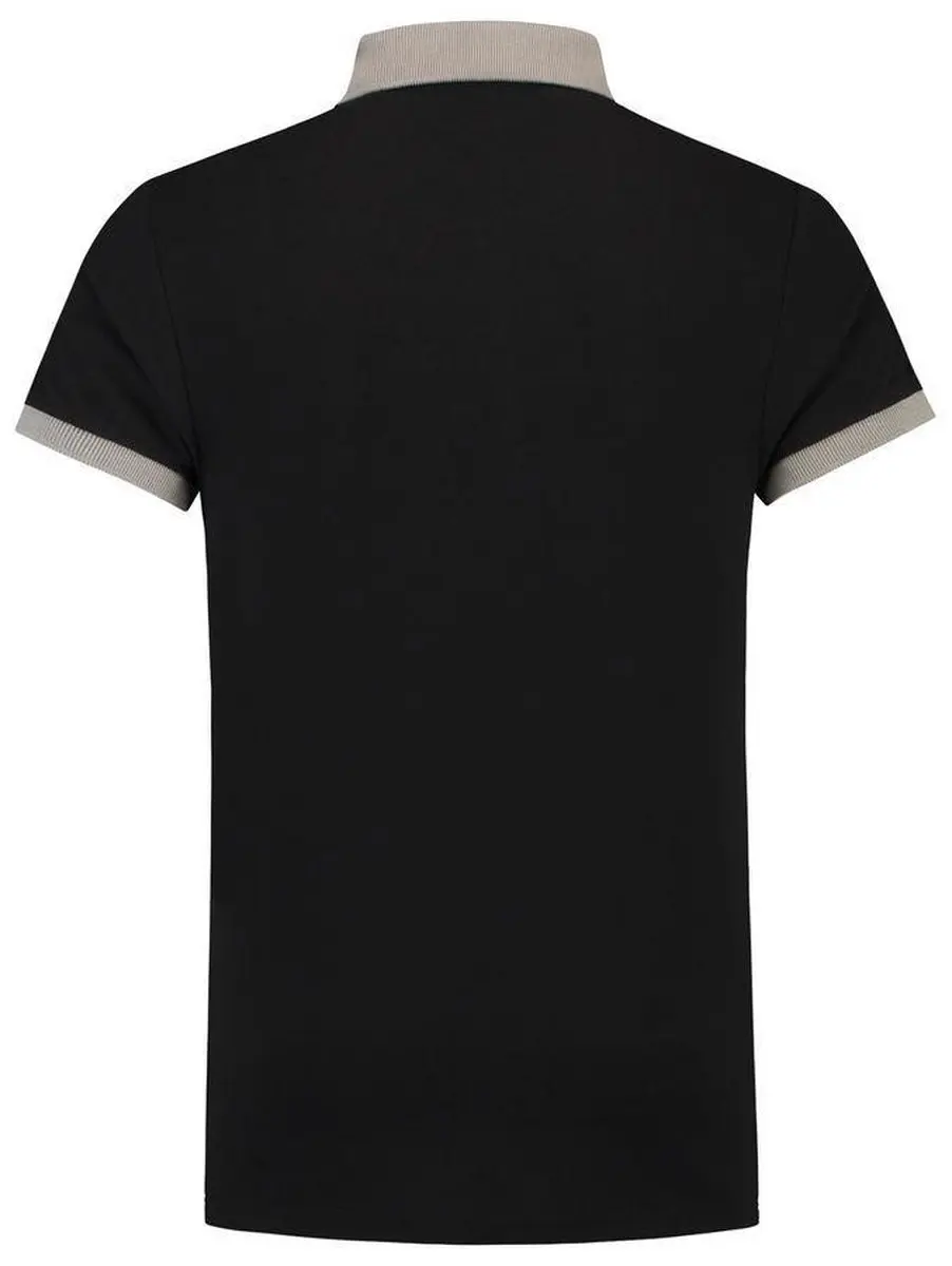 Tricorp Polo Bi-Color PBF210 - Maat L - Zwart/Grijs