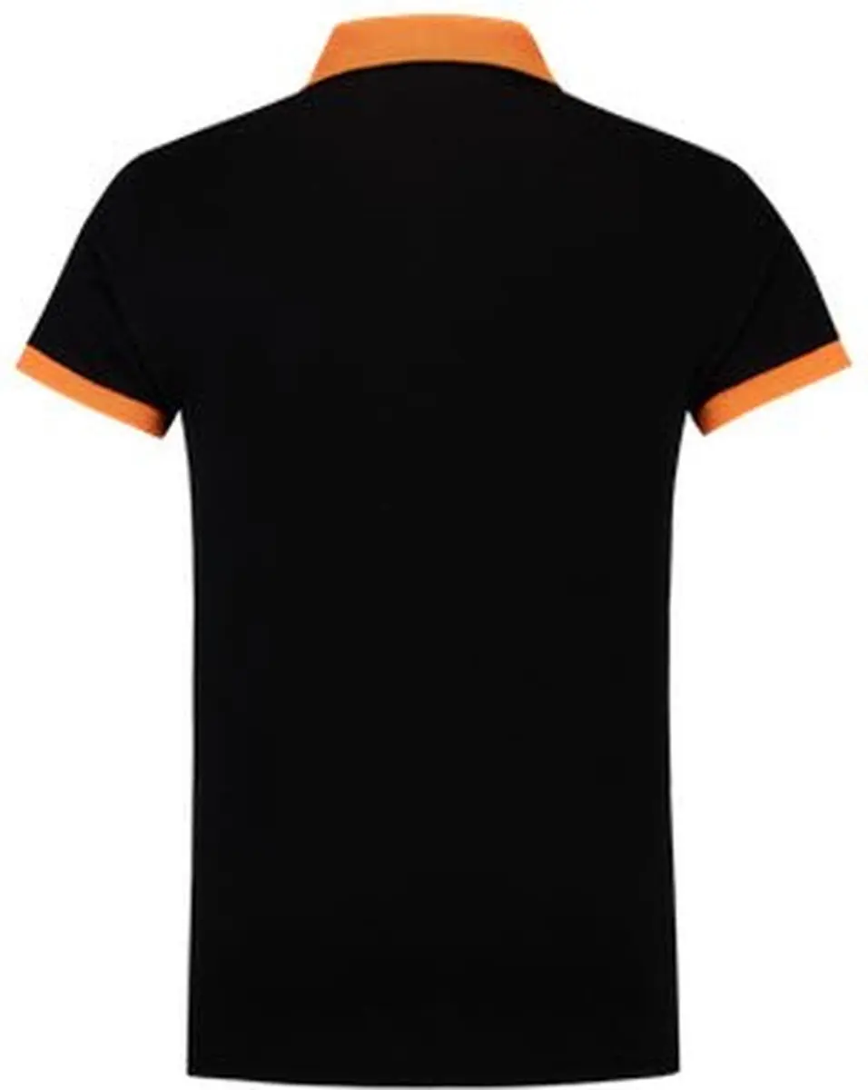Tricorp Polo Bi-Color PBF210 - Maat L - Zwart/Grijs