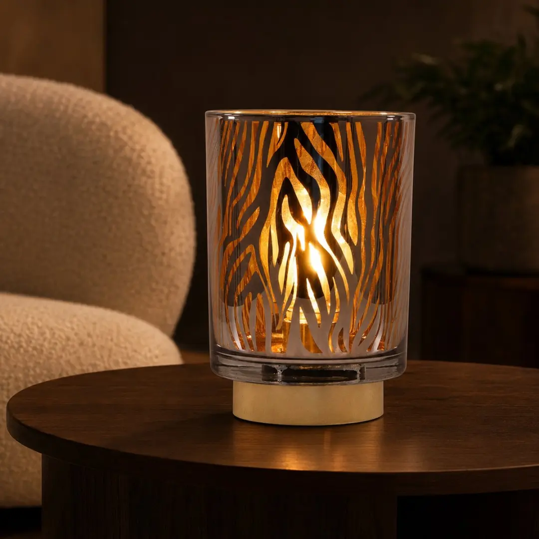 SENZA LED Tafellamp Luna 10x14cm - Goud/Grijs