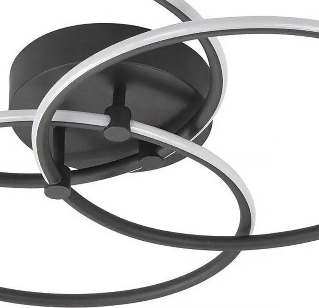 Highlight Circles Plafondlamp - 49cm - Zwart