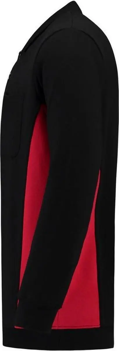 Tricorp 302001 Bi-Color Polo/Sweater - Zwart/Rood - S