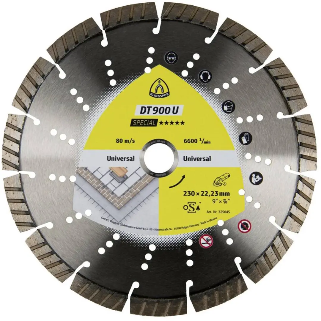 Klingspor DT 900 U Special Diamanten Doorslijpschijf 230mm