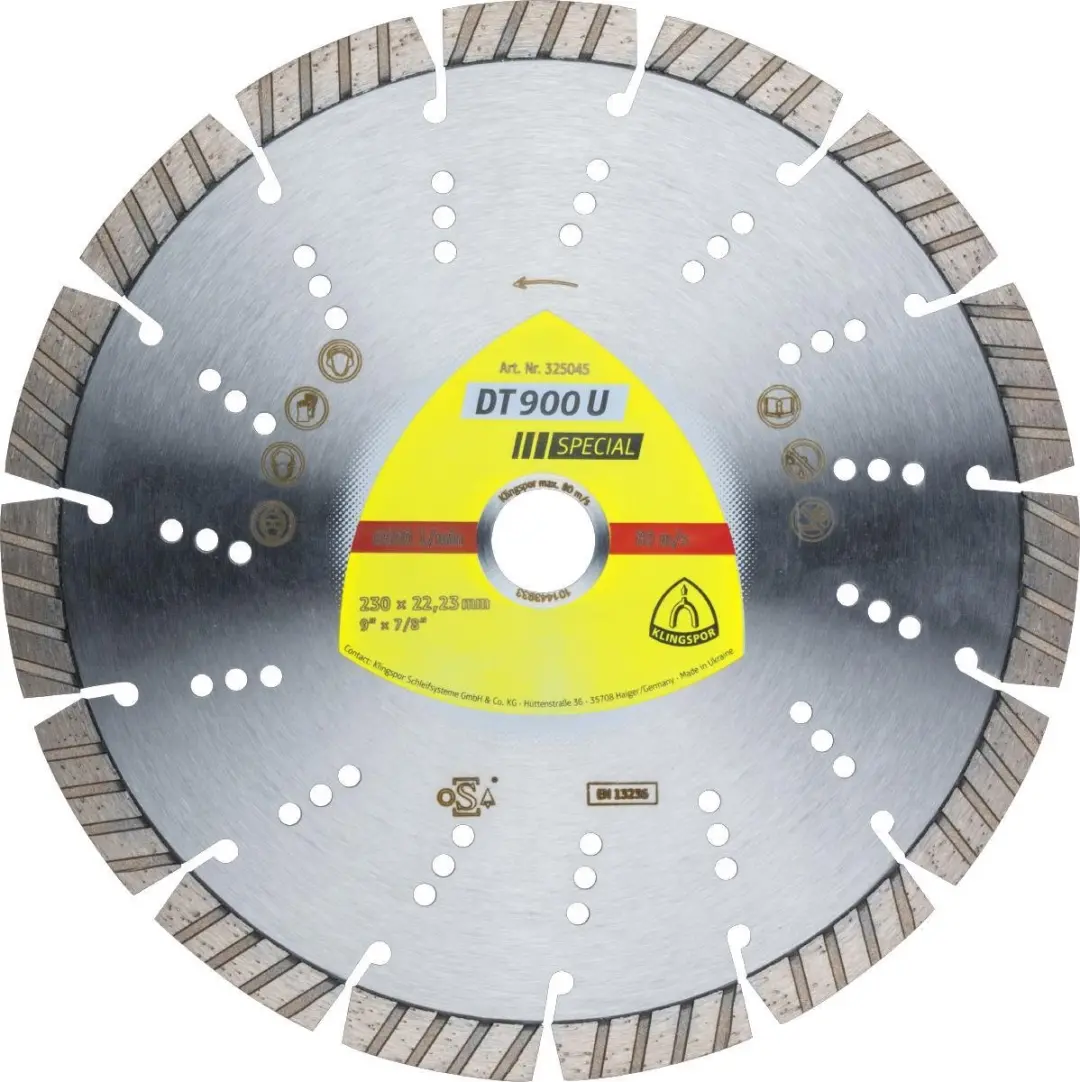 Klingspor DT 900 U Special Diamanten Doorslijpschijf 230mm - 22.23mm