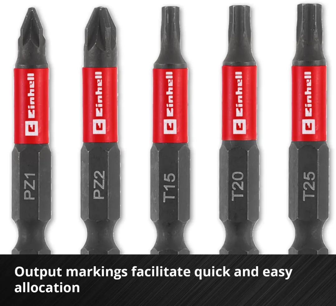 Einhell Slagbitset 10-delig - 50mm PH/PZ/T/H - afbeelding 6 van 6