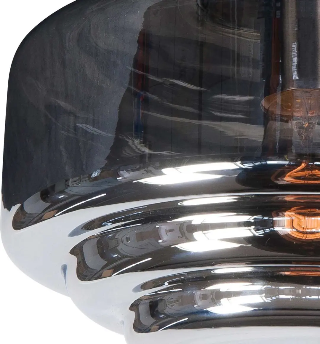 Highlight Cambridge Los Glas Plafondlamp 30cm - RVS