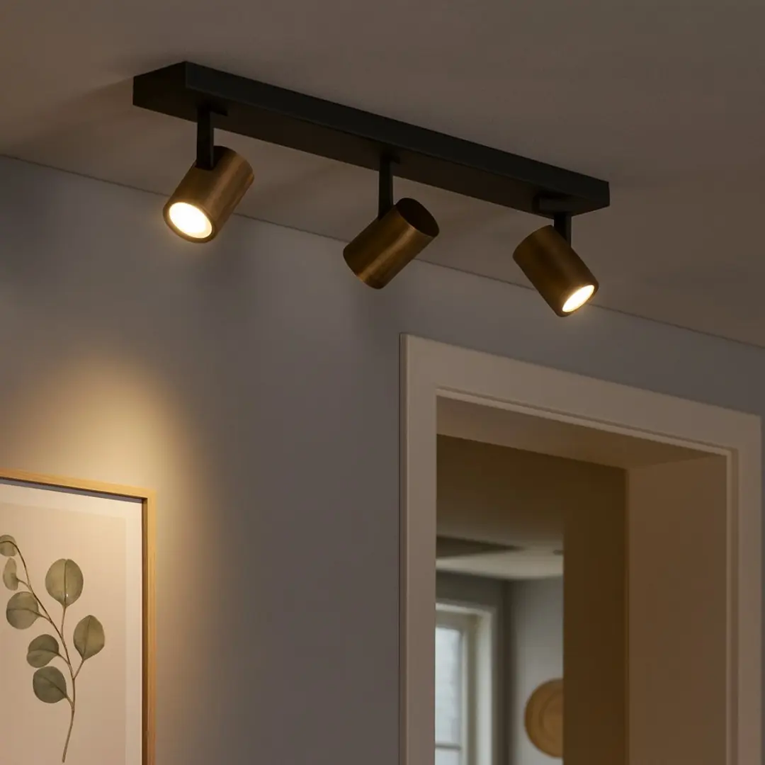 Highlight HALO Opbouwspot 40cm - 3x GU10 - BronsZwart