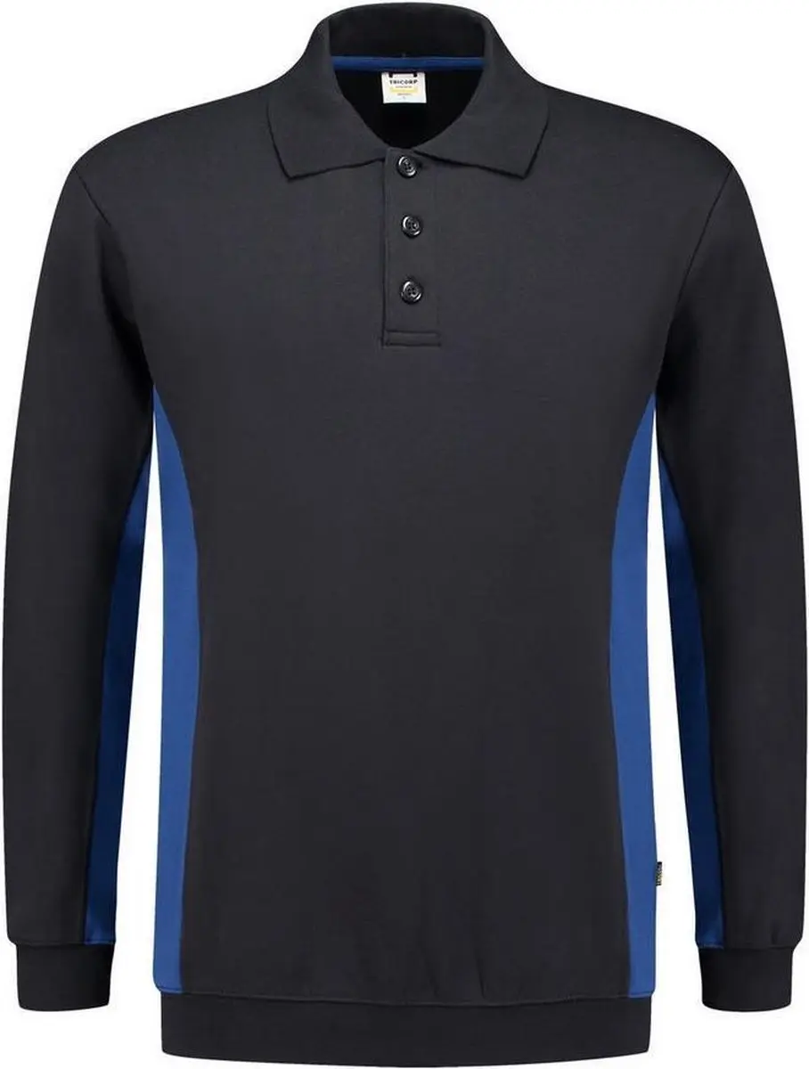 Tricorp Polosweater Bicolor Marineblauw/Koningsblauw