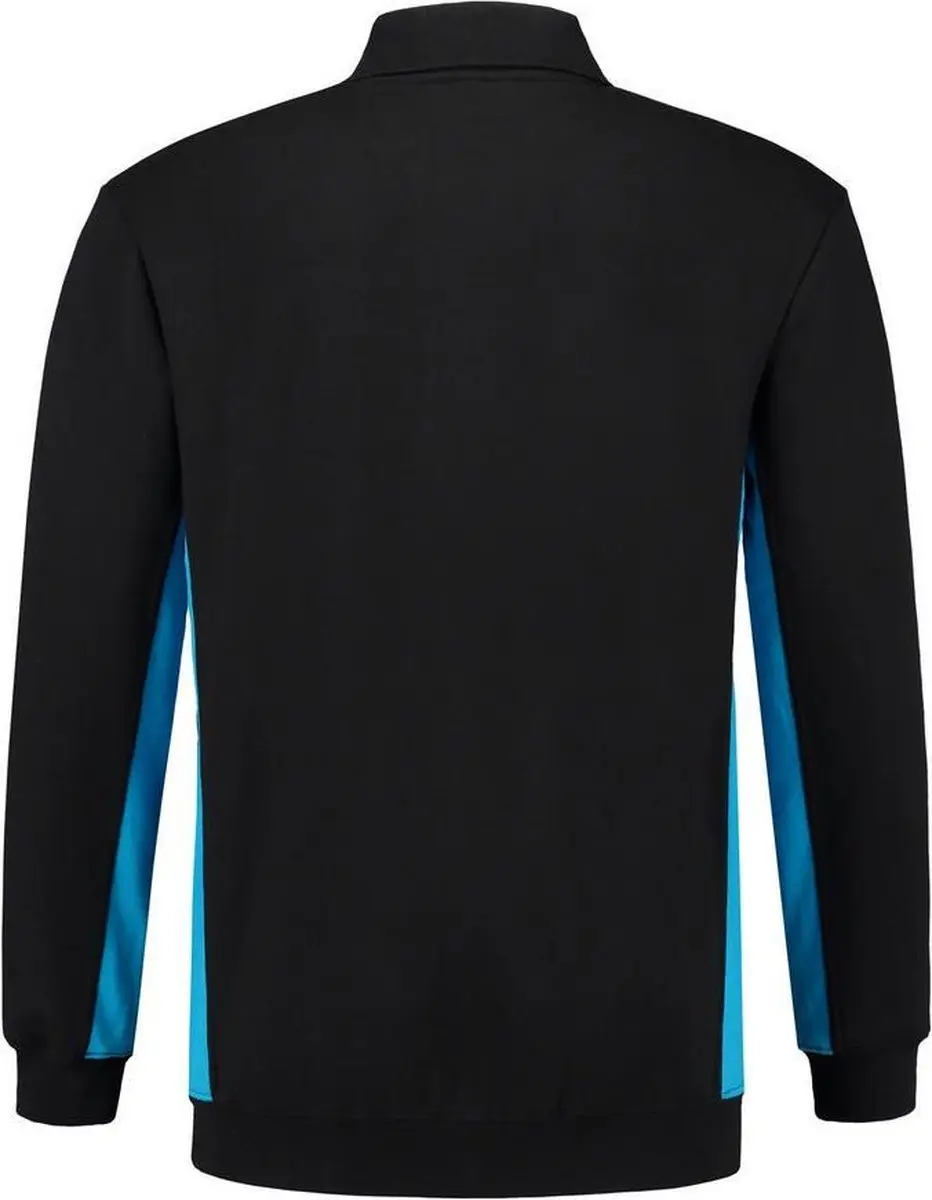 Tricorp Polo Sweater Bicolor 302001 - XL - Zwart/Turquoise