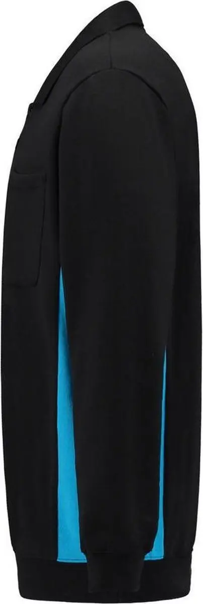 Tricorp Polo Sweater Bicolor 302001 - XL - Zwart/Turquoise