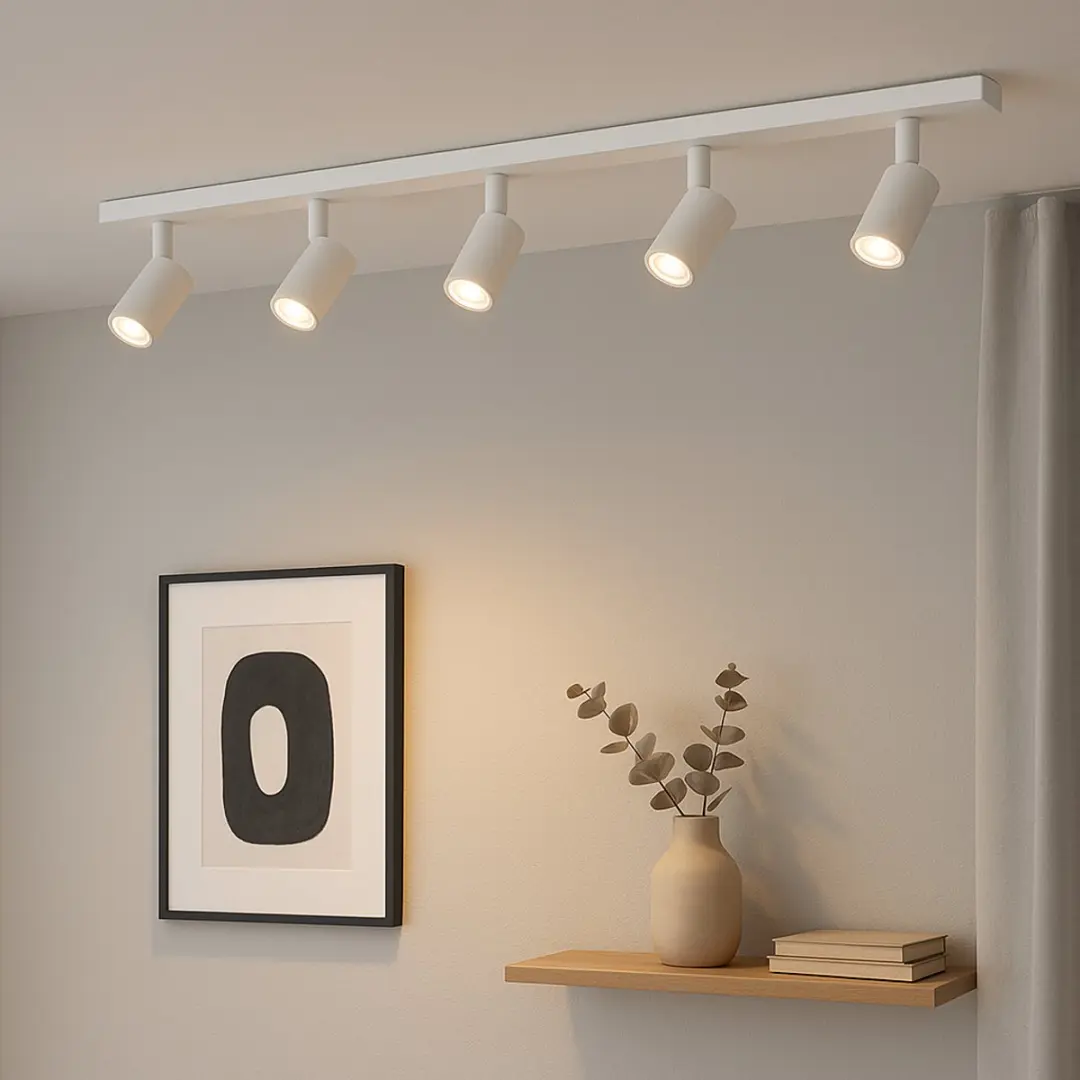 Highlight Aston Opbouwspot GU10 - 5-voudig - 118cm - Wit