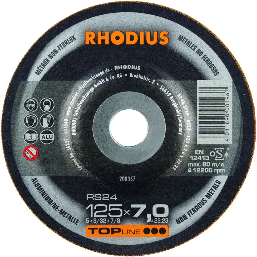 Rhodius 200357 RS24 Afbraamschijf 125mm