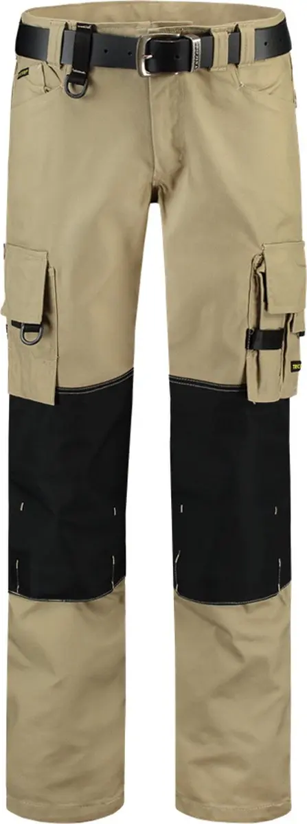 Tricorp Werkbroek Canvas Cordura 502009 - Maat 48 - Khaki/Zwart