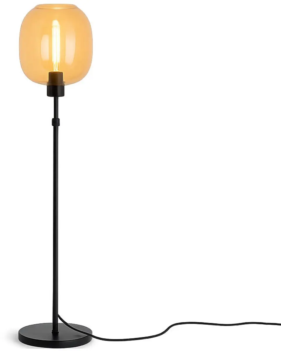 Highlight Vloerlamp Bellini - 134-190cm Amber/Zwart