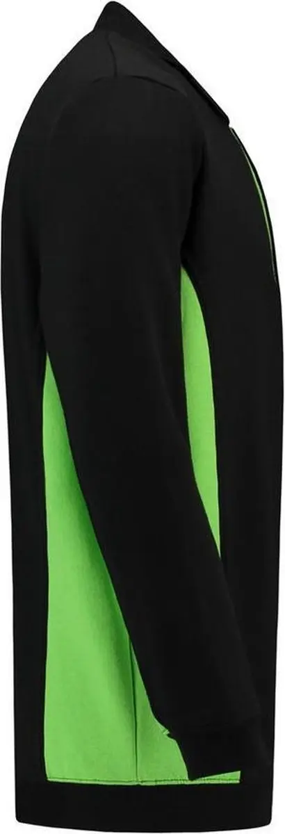 Tricorp Polosweater Bi-Color 302001 - Zwart/Limoengroen - 3XL