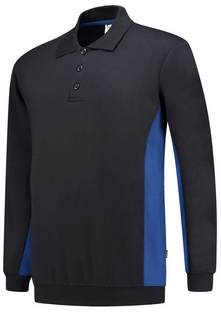 Tricorp 302003 Polosweater Bicolor - Marineblauw/Koningsblauw XL