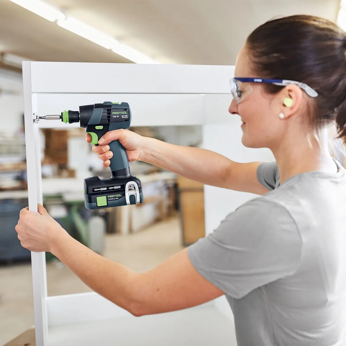 Festool TXS 18-Basic Accu-Schroefboormachine - 35mm hout, 10mm metaal