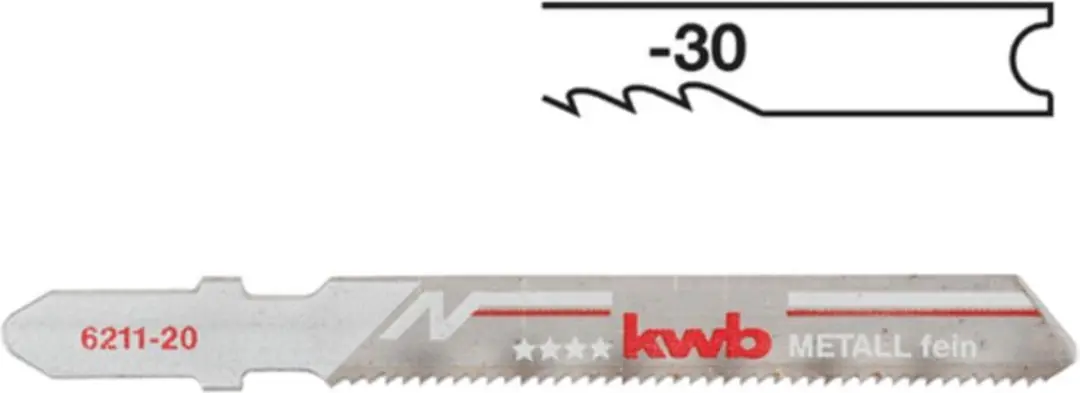 KWB Decoupeerzaagblad Metaal Star Middel 6212-30