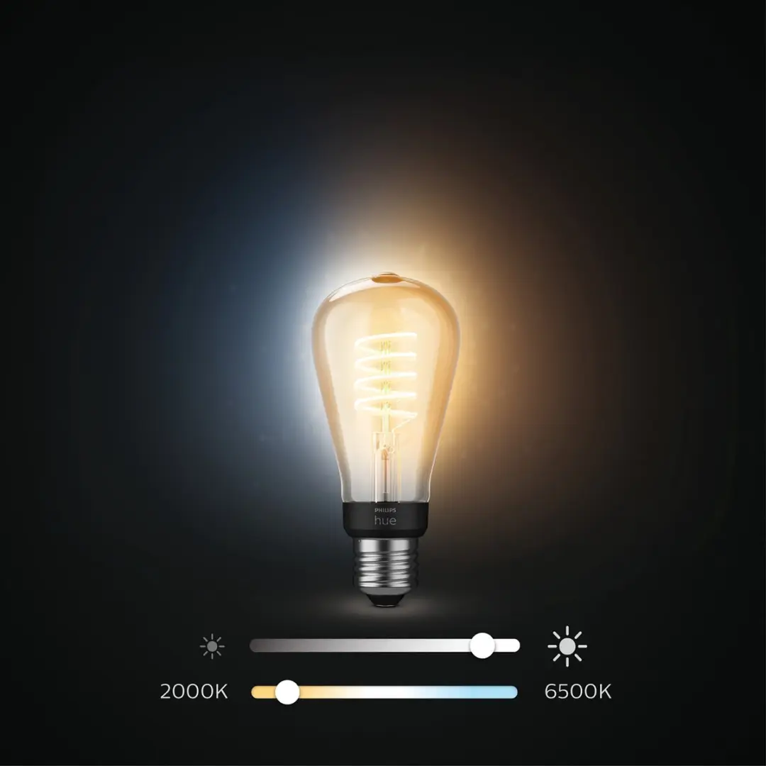 Philips Hue Starterspakket E27 - 3x Filamentlampen Warm tot Koelwit - Bridge Pro
