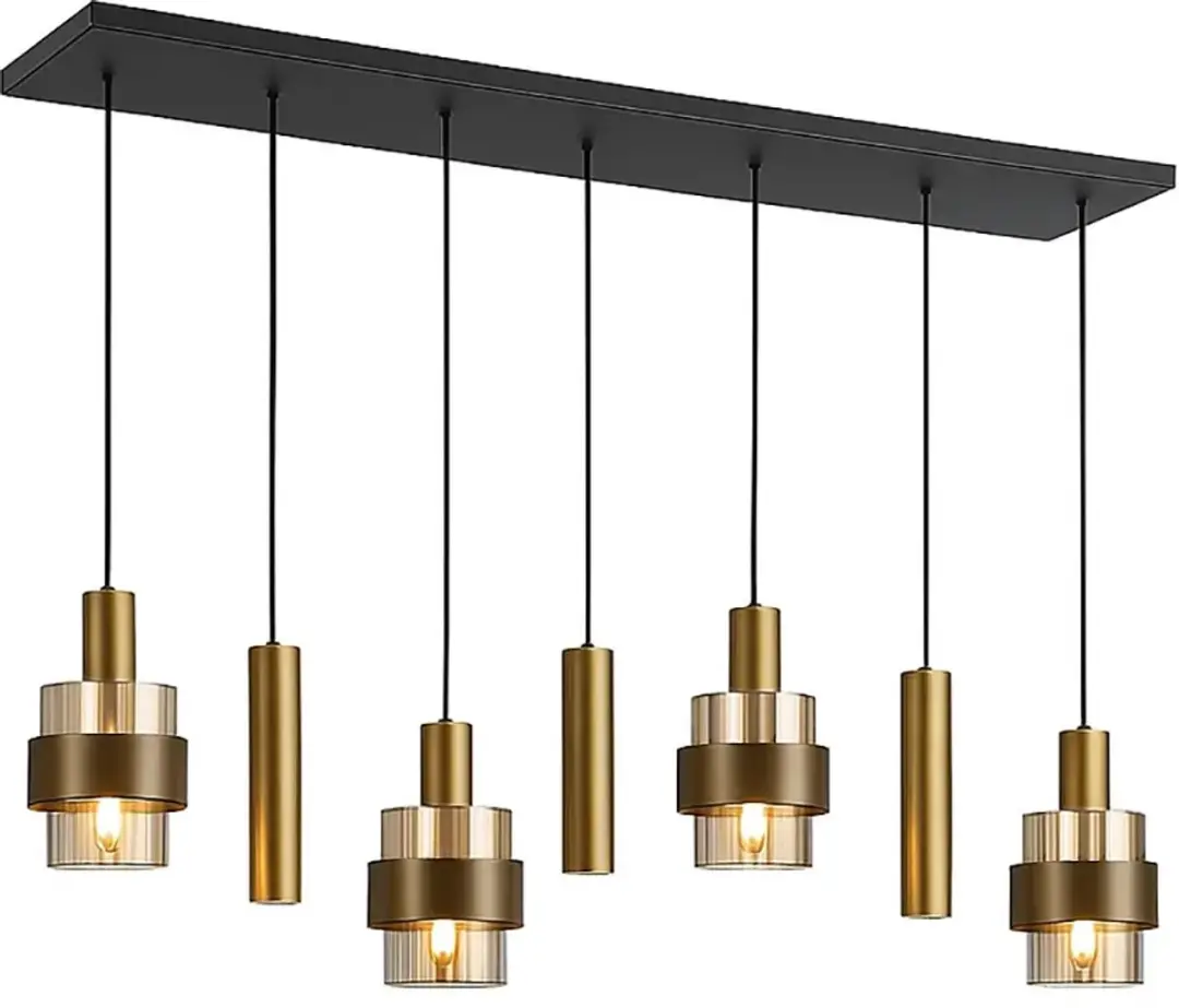 Highlight Hanglamp Marrone 7 Lichts 130cm - Brons