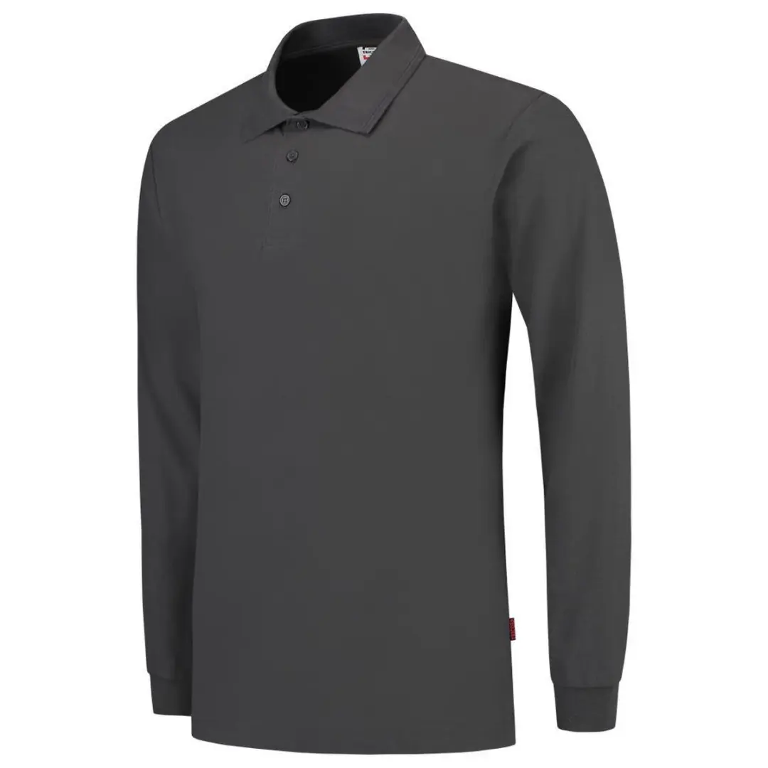 Tricorp Poloshirt Lange Mouw 201009 - XXL - Donkergrijs