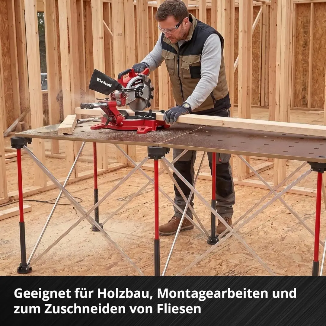Einhell Werkblad 2-delig 600x1200mm - Opvouwbaar MDF