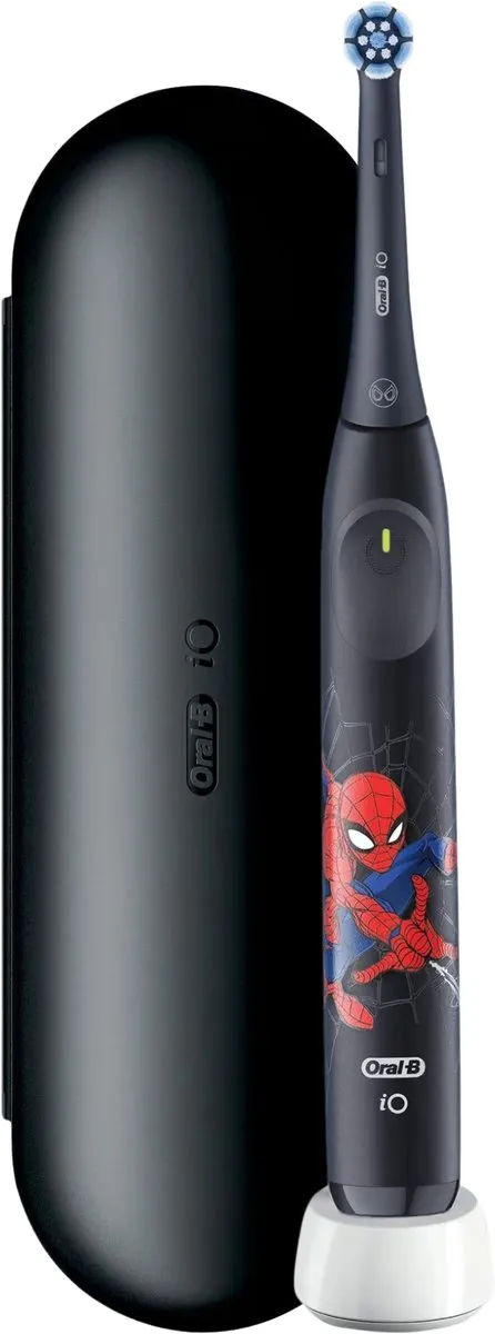 Oral-B iO Kids 6+ Marvel Spiderman Elektrische Tandenborstel - 3 standen - Druksensor - Zwart
