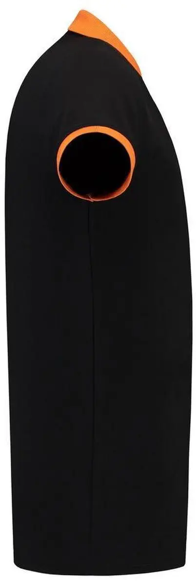Tricorp Polo Bi-Color PBF210 - Maat S - Zwart/ Oranje