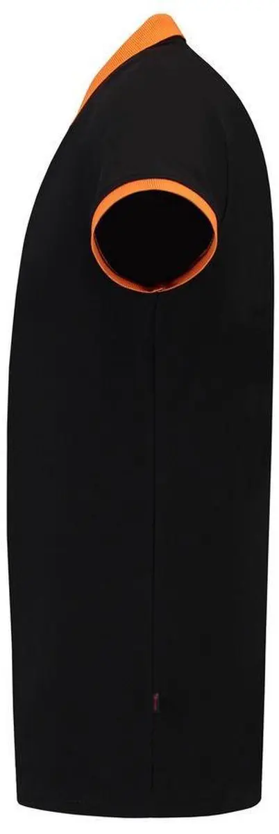 Tricorp Polo Bi-Color PBF210 - Maat S - Zwart/ Oranje