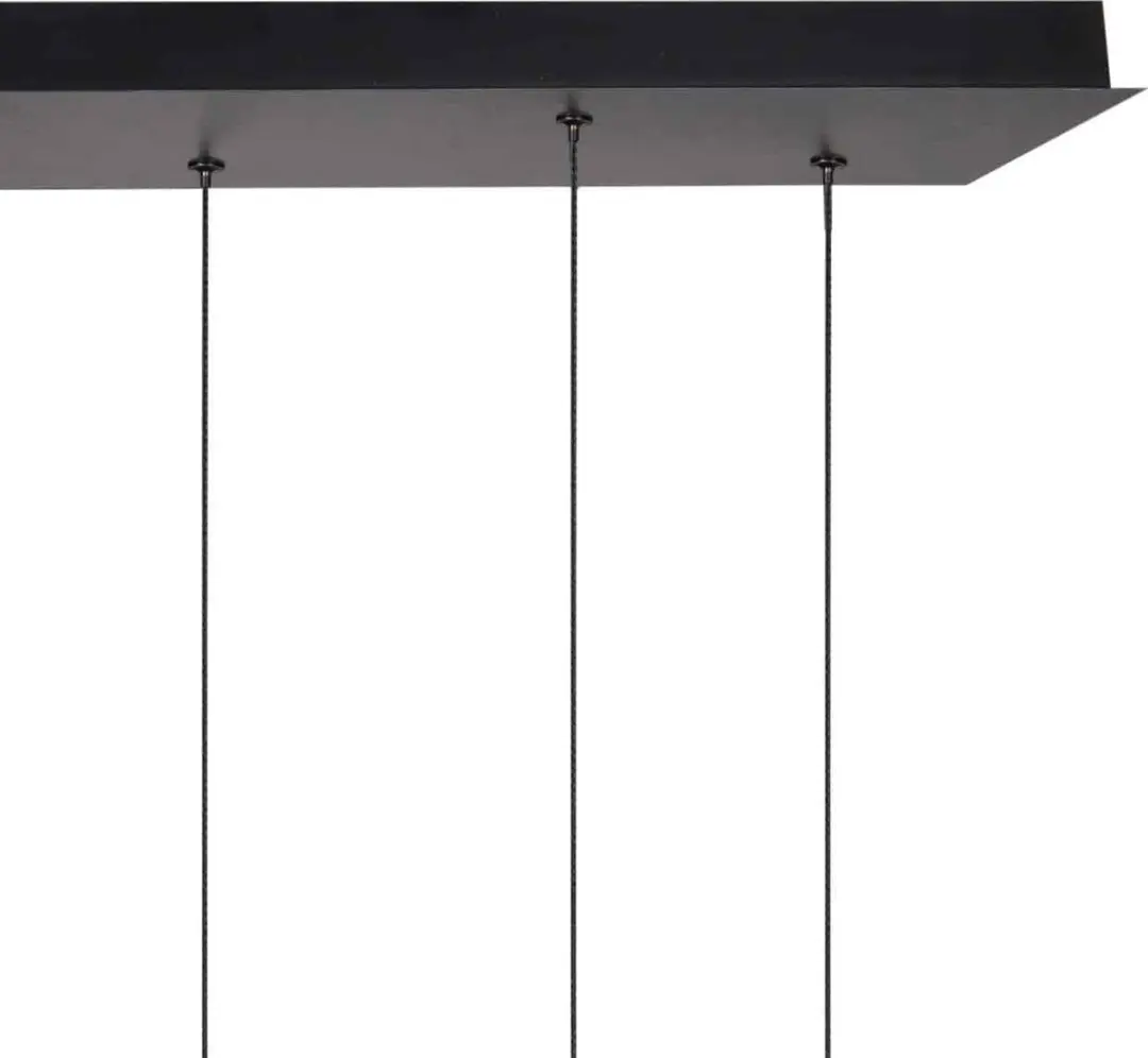 Highlight Clear Egg Hanglamp 115cm - 8L Zwart