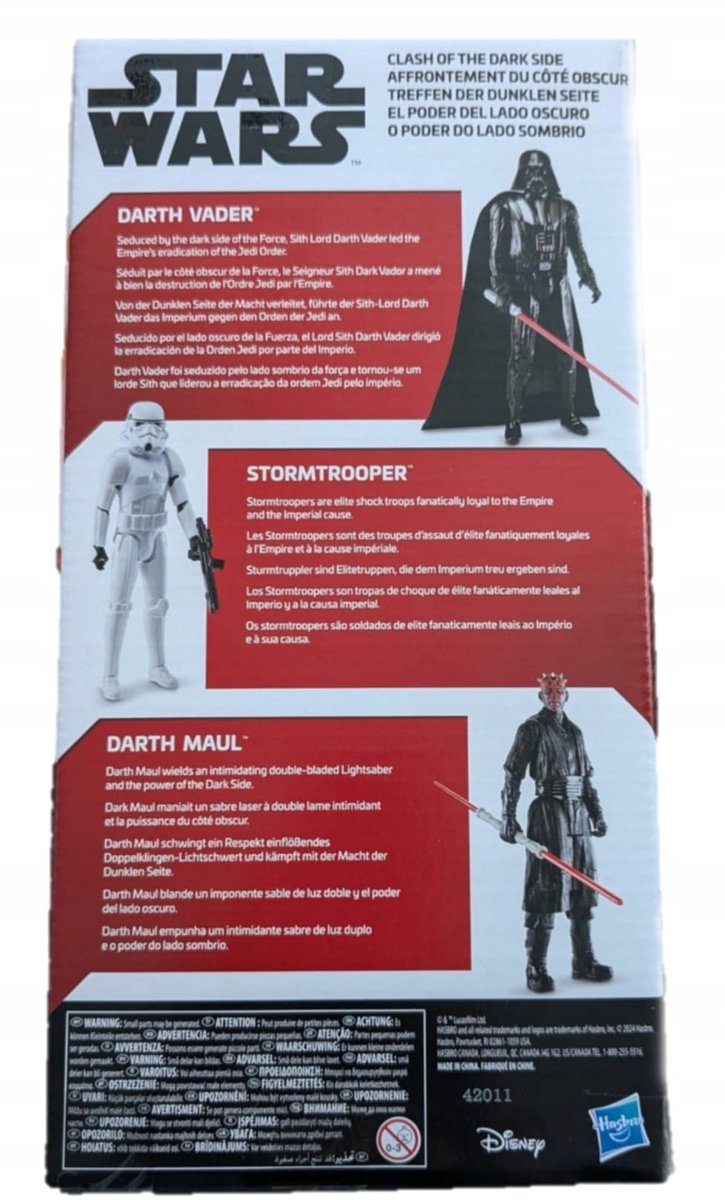 Star wars titam hero seroes dark side 3 pack - Darth Maul - Stormtrooper - Darth Vader - 30 cm
