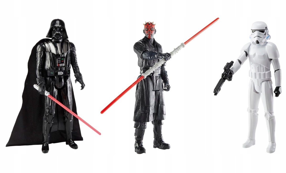 Star wars titam hero seroes dark side 3 pack - Darth Maul - Stormtrooper - Darth Vader - 30 cm