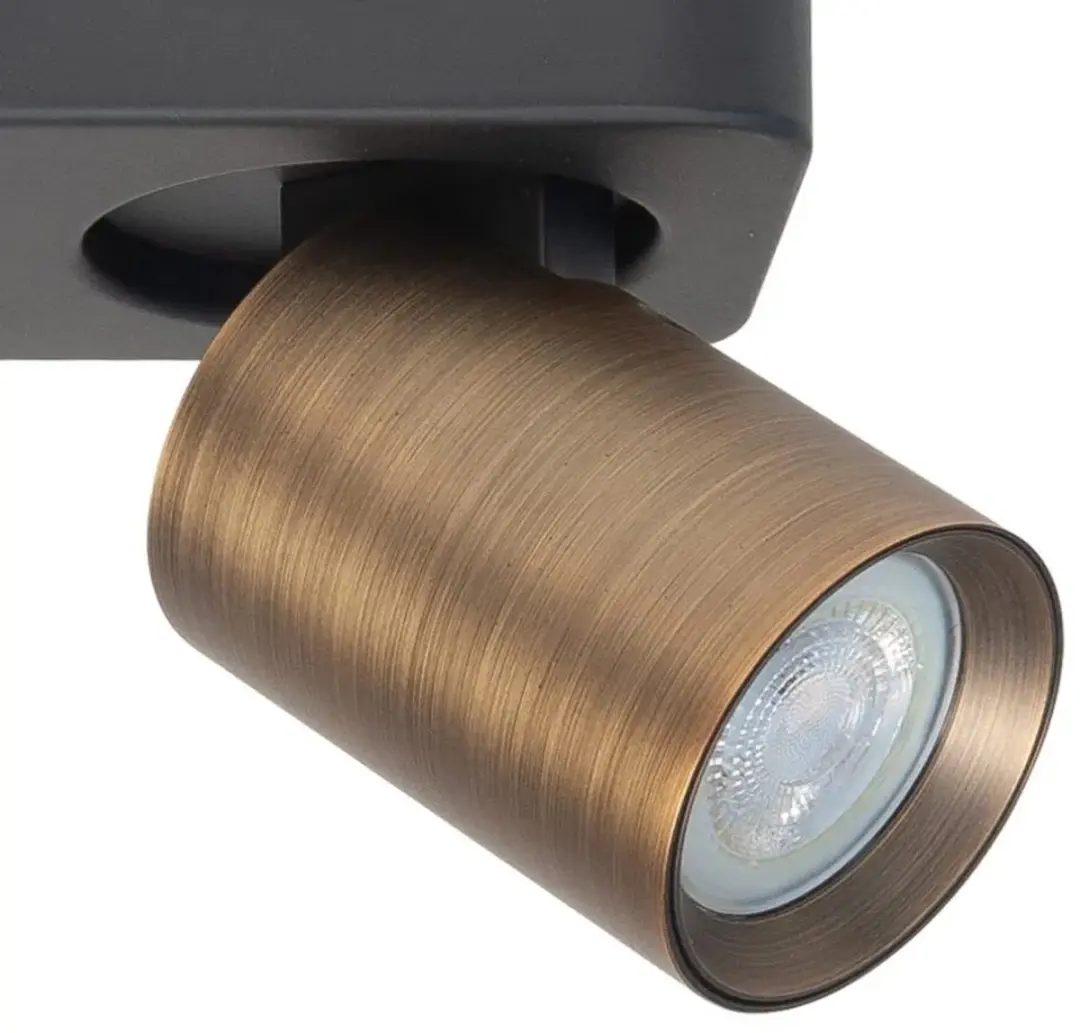 Highlight Oliver Opbouwspot - 2x GU10 26cm Brons/Zwart