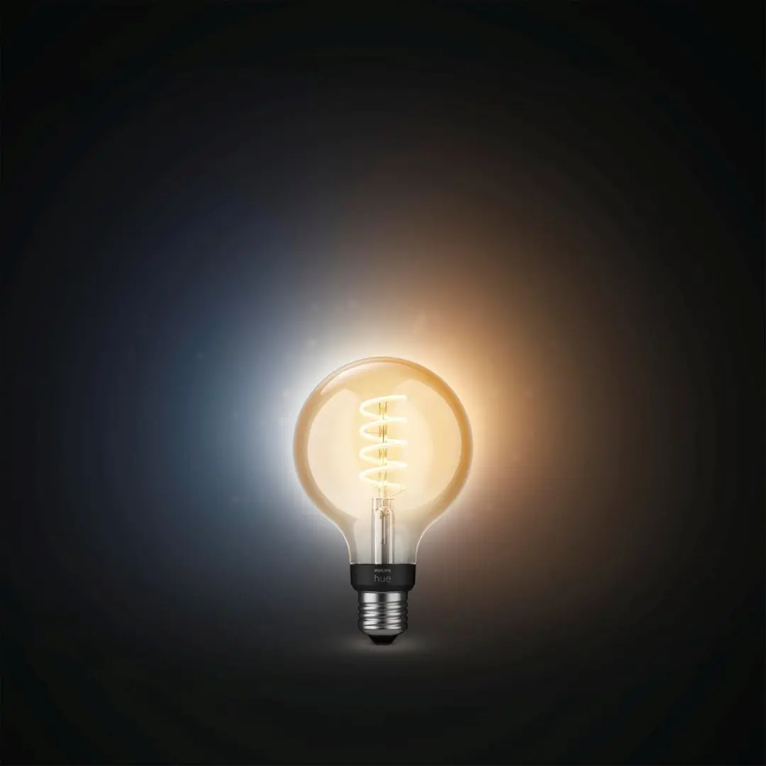 Philips Hue Starterpakket E27 - 3x Goud Filamentlampen - Bridge Pro