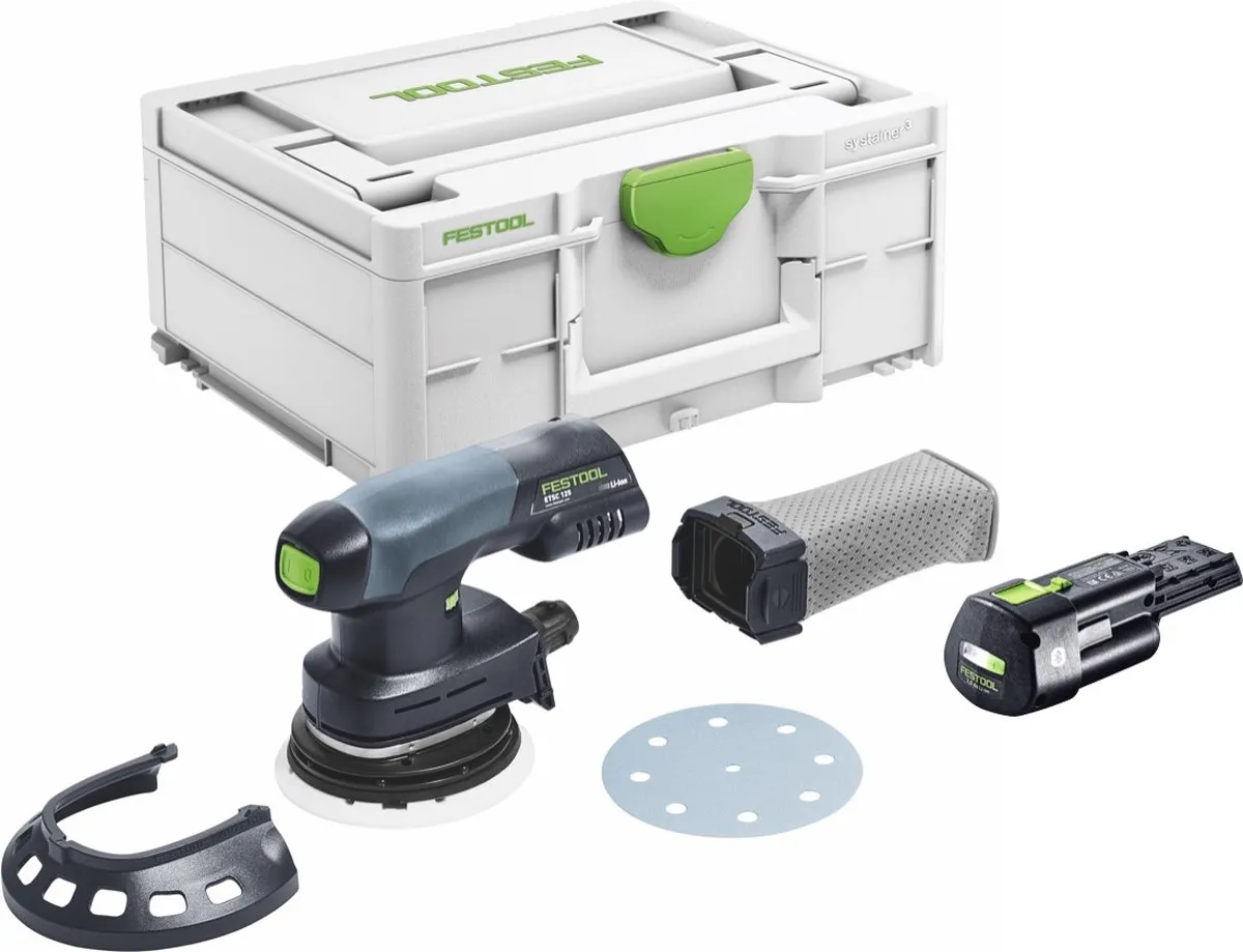 Festool ETSC 125-Basic Accu Excentrische Schuurmachine 18V - 125mm - 3000mAh - afbeelding 4 van 5