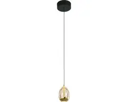 Highlight Hanglamp Golden Egg 1 Lichts - Amber Zwart