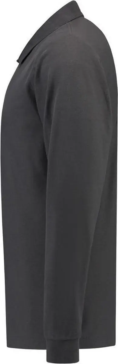 Tricorp Poloshirt Lange Mouw M - Donkergrijs