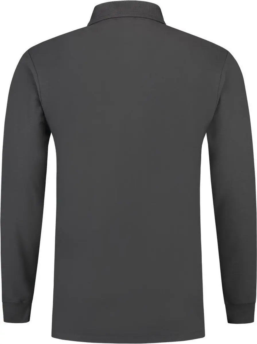 Tricorp Poloshirt Lange Mouw M - Donkergrijs