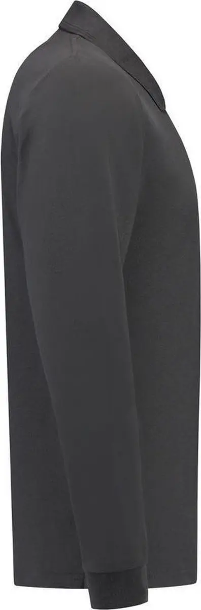 Tricorp Poloshirt Lange Mouw M - Donkergrijs