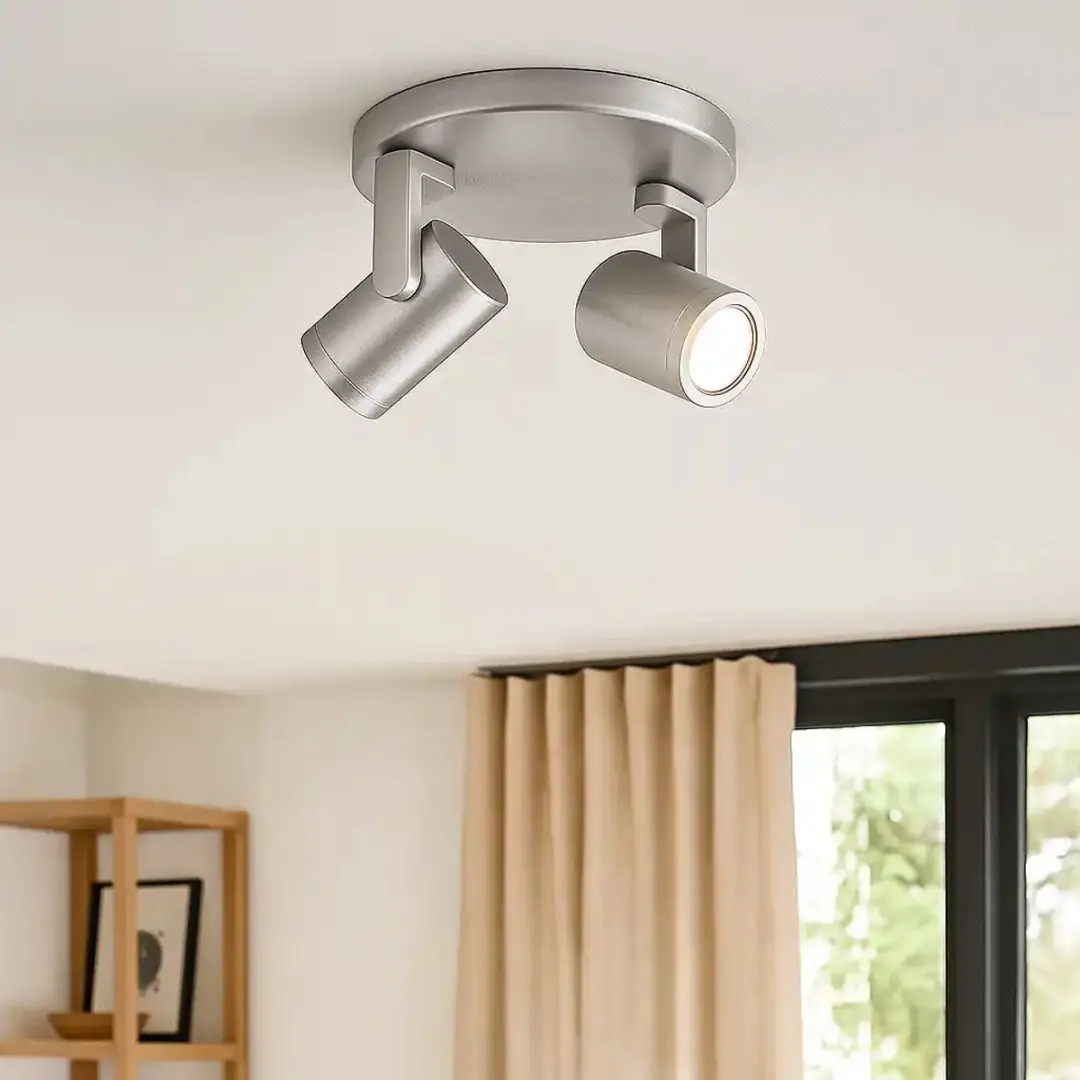 Highlight Aston Opbouwspot - 2x GU10 - Ø17cm - Zilver
